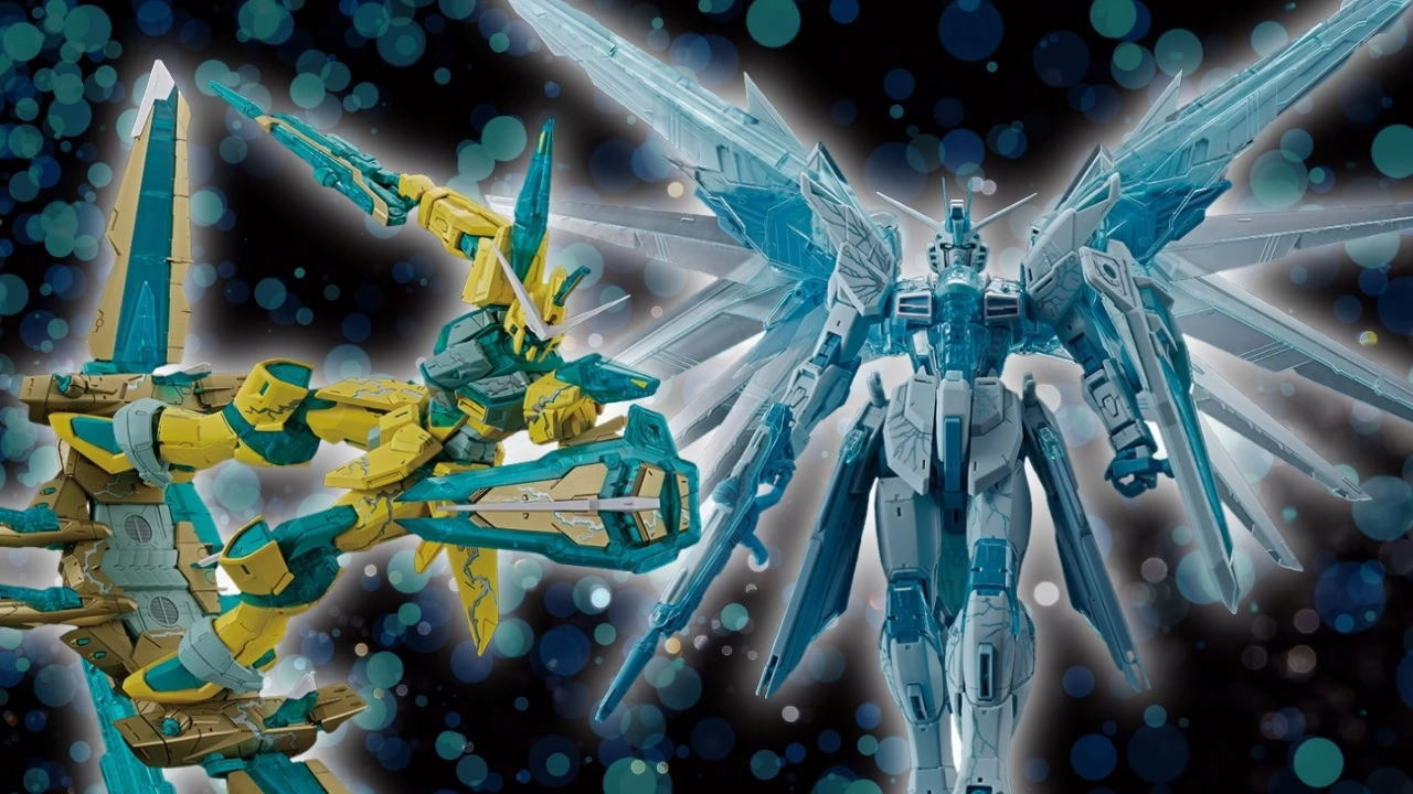 Two limited-edition alternate color Gundam SEED Gunpla kits