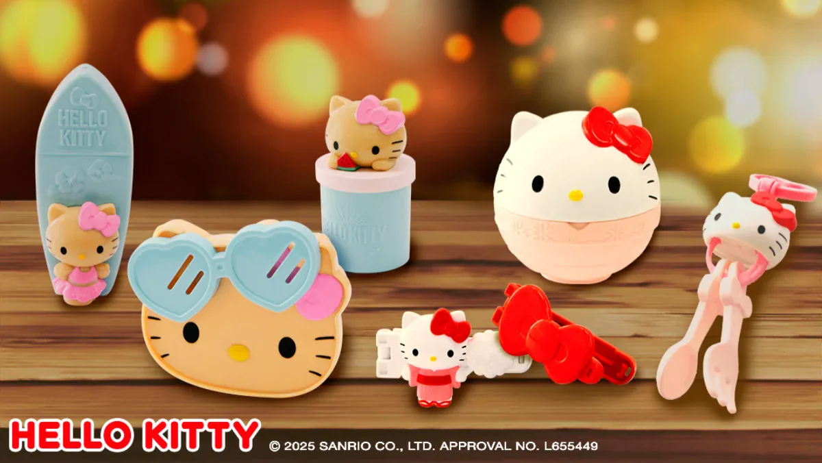 HELLO KITTY ✖️ beautiful people McDonald's Japan reveals summer-themed Hello Kitty 'Happy