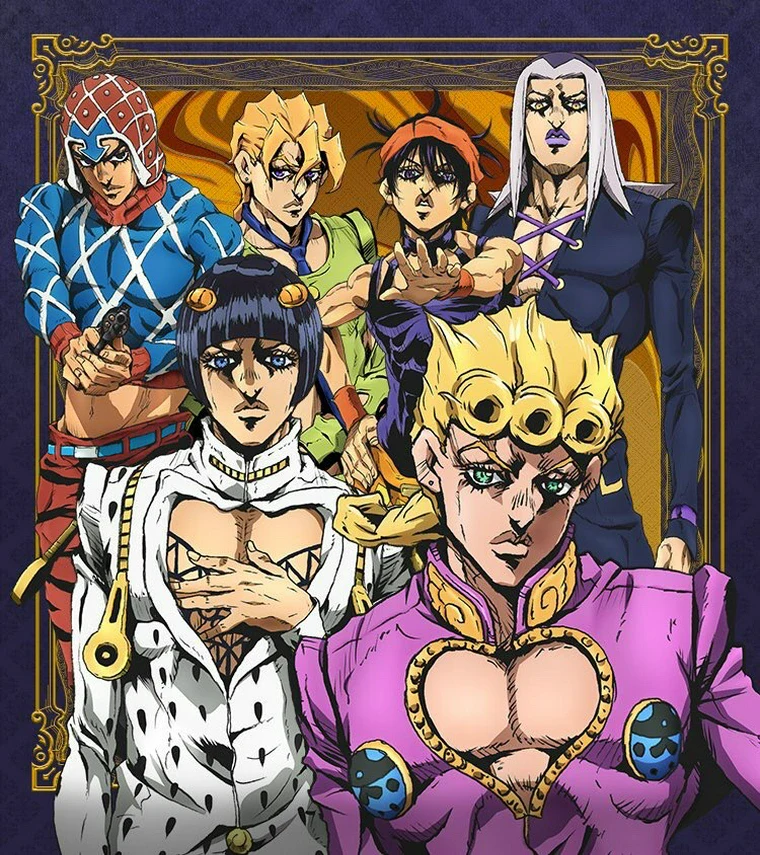 jojo golden wind key art