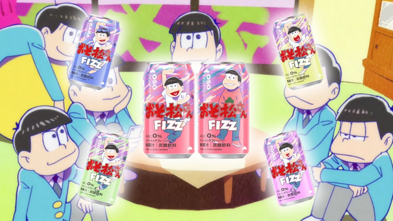 New Osomatsu-san carbonated drinks set to launch this summer