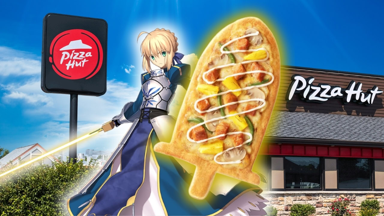 Pizza Hut turns Excalibur into a pizza for new Fate/GO collaboration