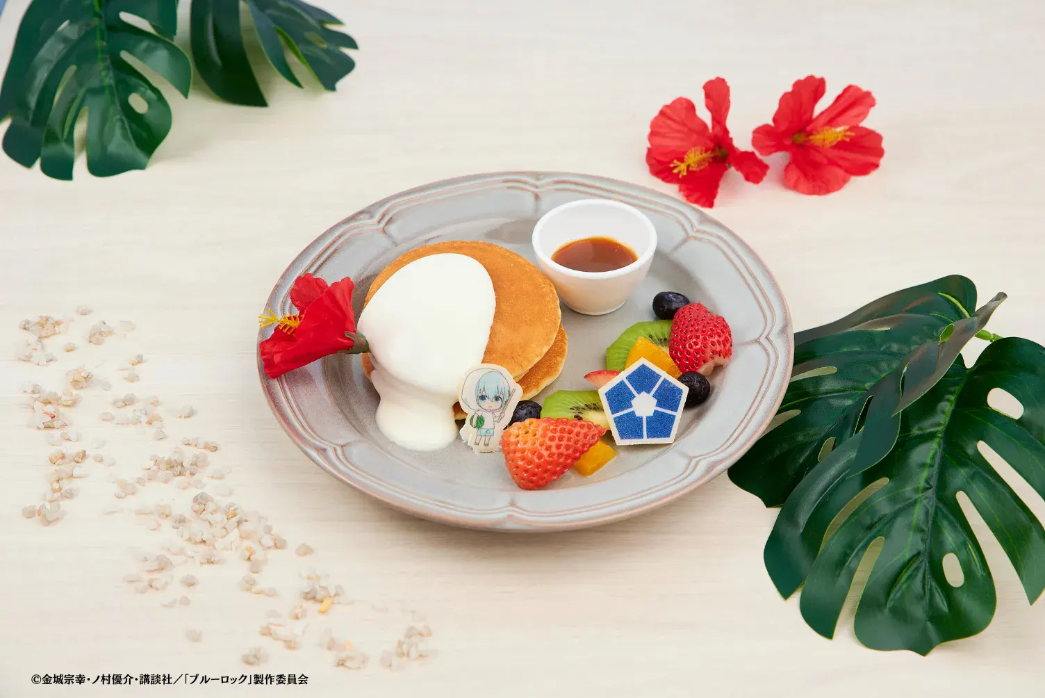 Blue Lock summer themed cafe 4