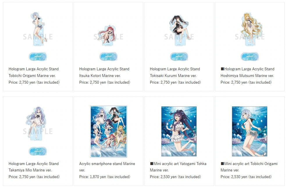 Date A Live V pop up shop in Gamers 2