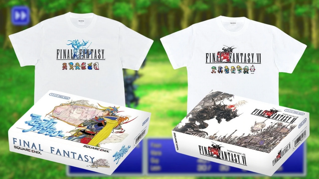 FINAL FANTASY ピクセルリマスター Tshirt Tシャツ 非売品 ピクセルリマスター ファイナルファンタジー Tシャツ(BLACK