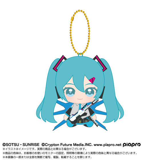Gundam 45th Anniversary × Hatsune Miku plush 5