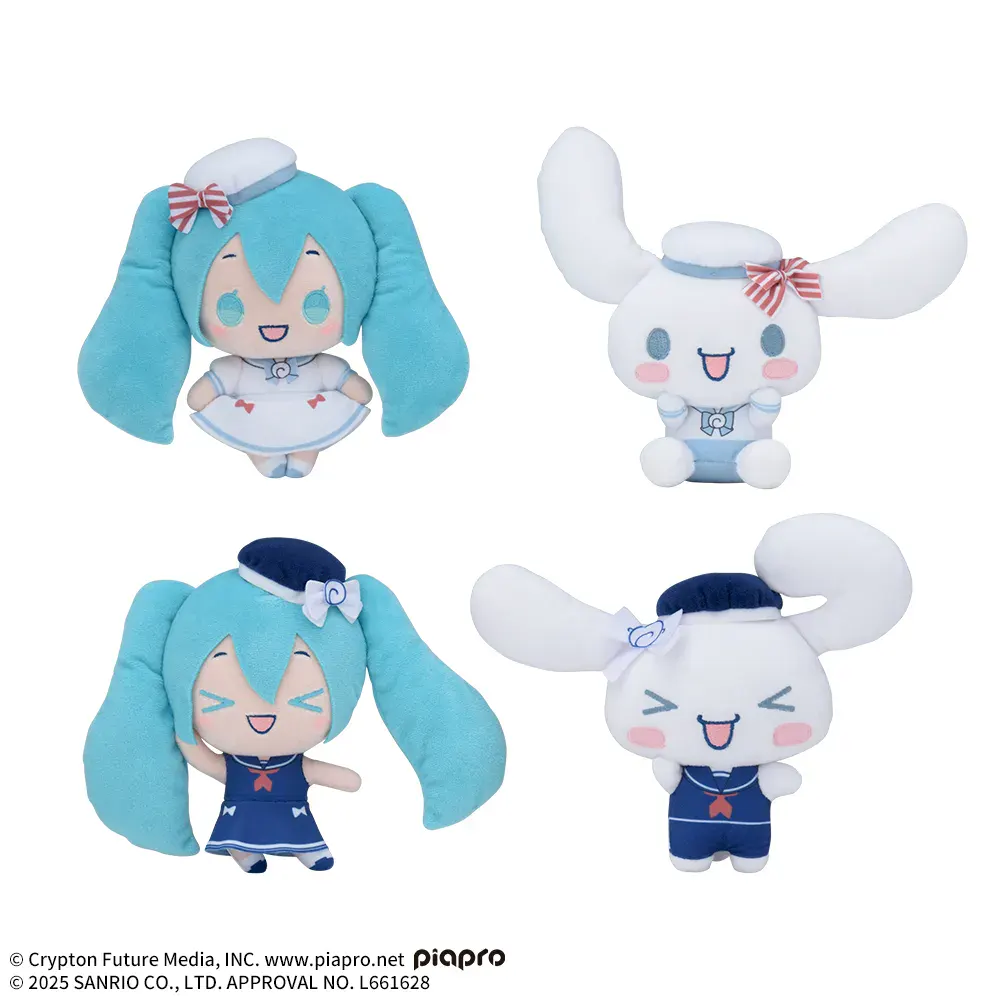 Miku x Cinnamoroll sailor themed merch