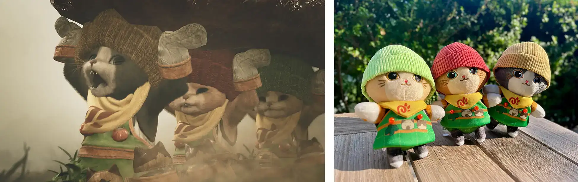 Monster Hunter Wilds tomato cat trio plush 2