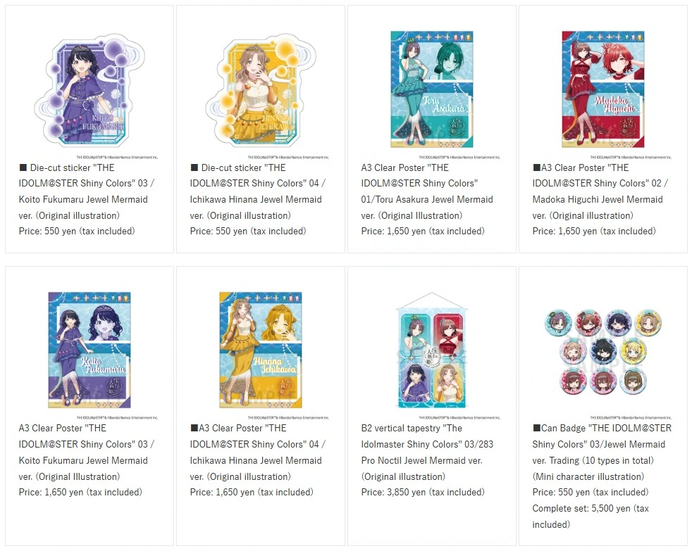 THE IDOLM@STER Shiny Colours Mermaid pop up shop 2