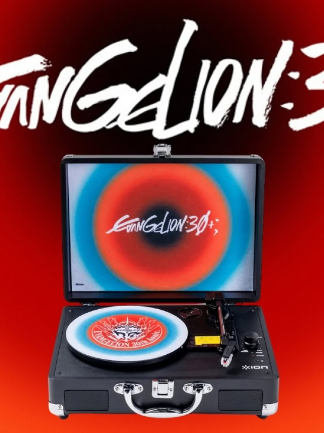 Limited edition Evangelion-themed portable vinyl player goes on