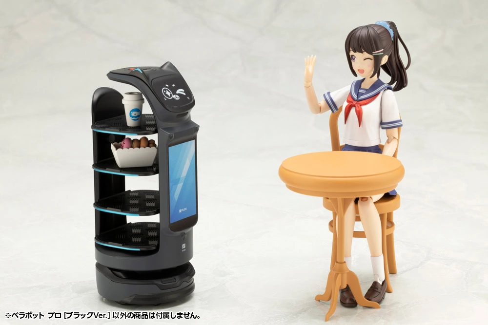 kotobukiya bellabot cat server robot model kit 8