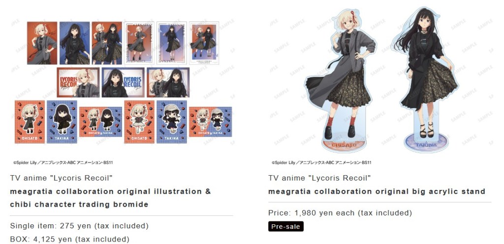 meagratia x Lycoris Recoil pop up shop 3