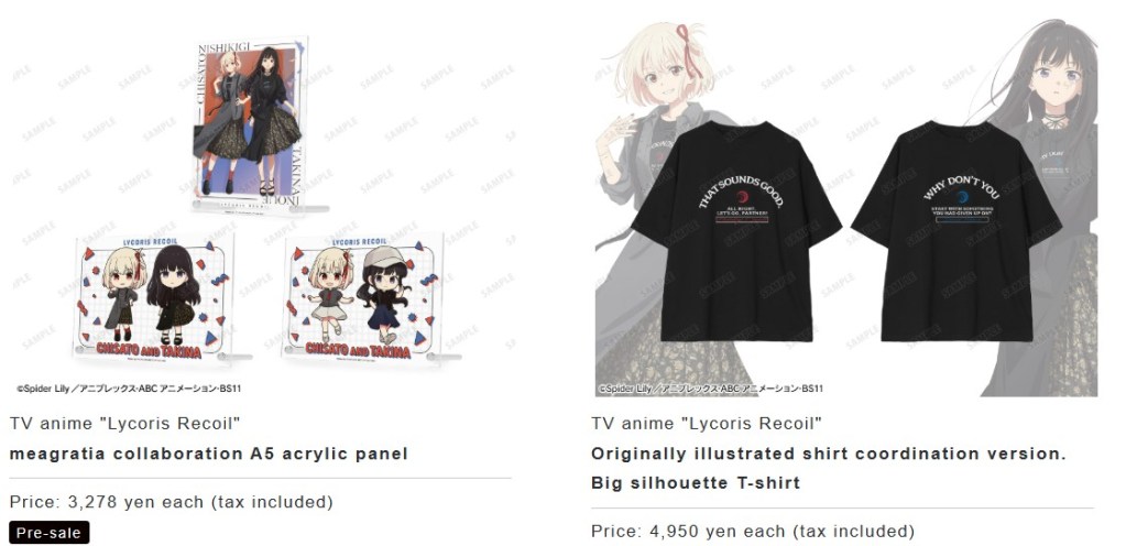 meagratia x Lycoris Recoil pop up shop 7