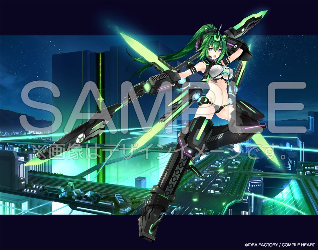 neptunia NEXT Green vertex statue 10