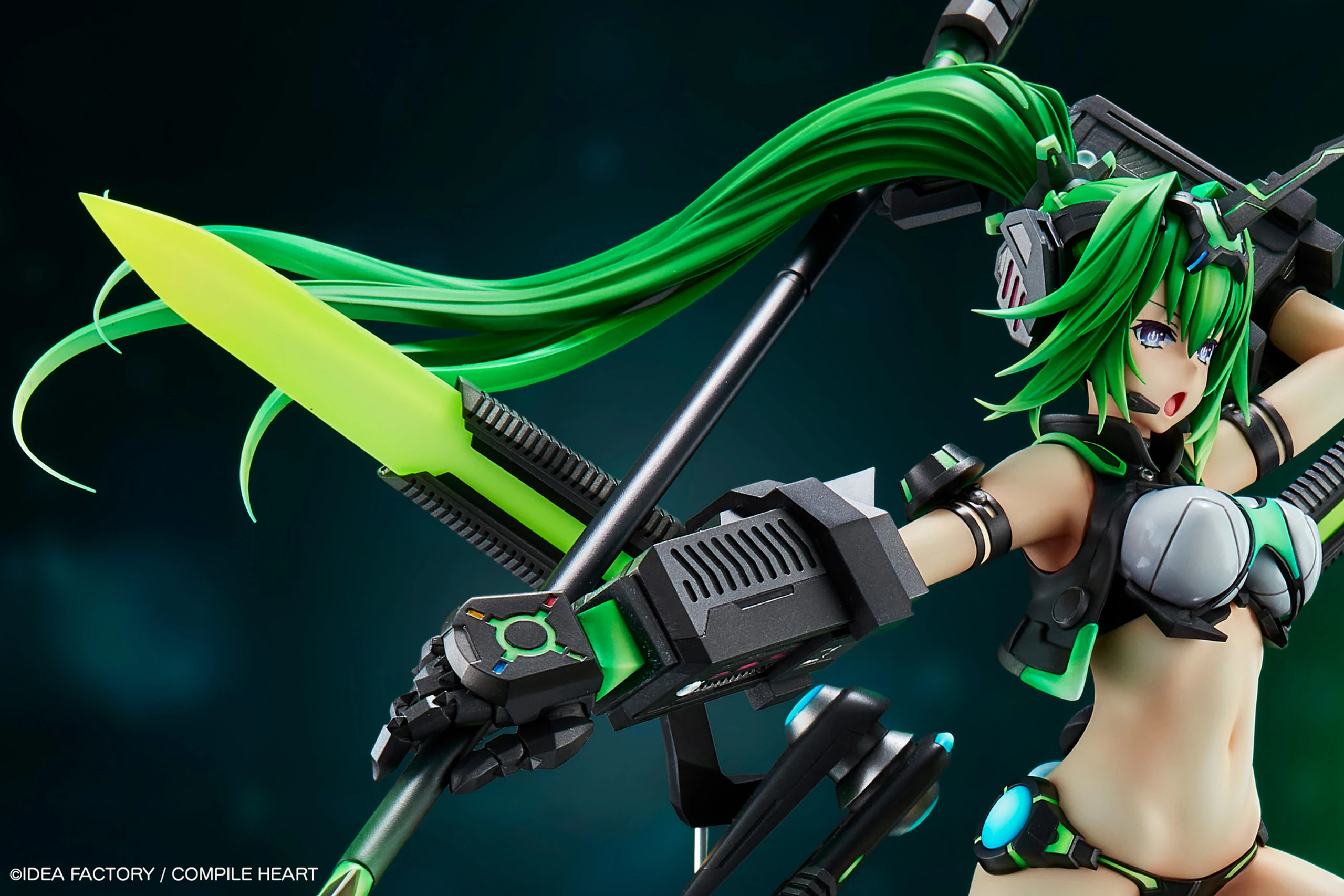 neptunia NEXT Green vertex statue 5