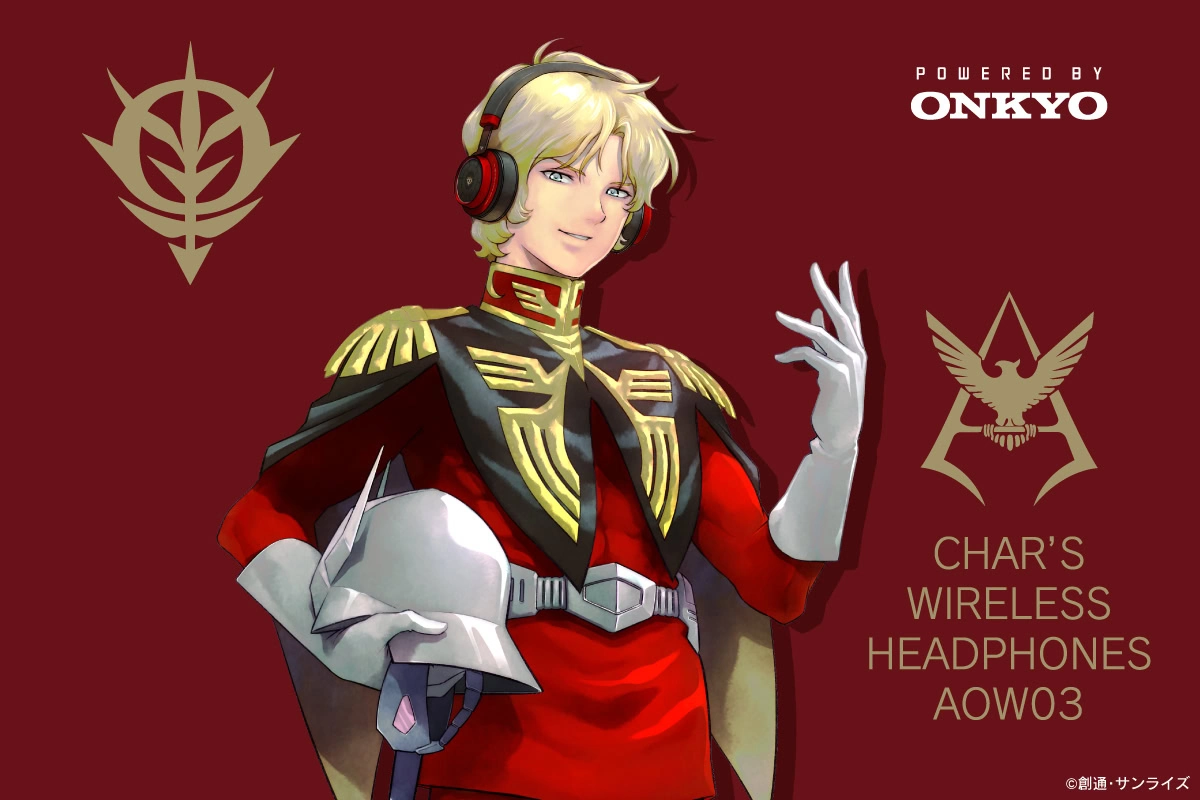 onkyo gundam char aznable headphones 1