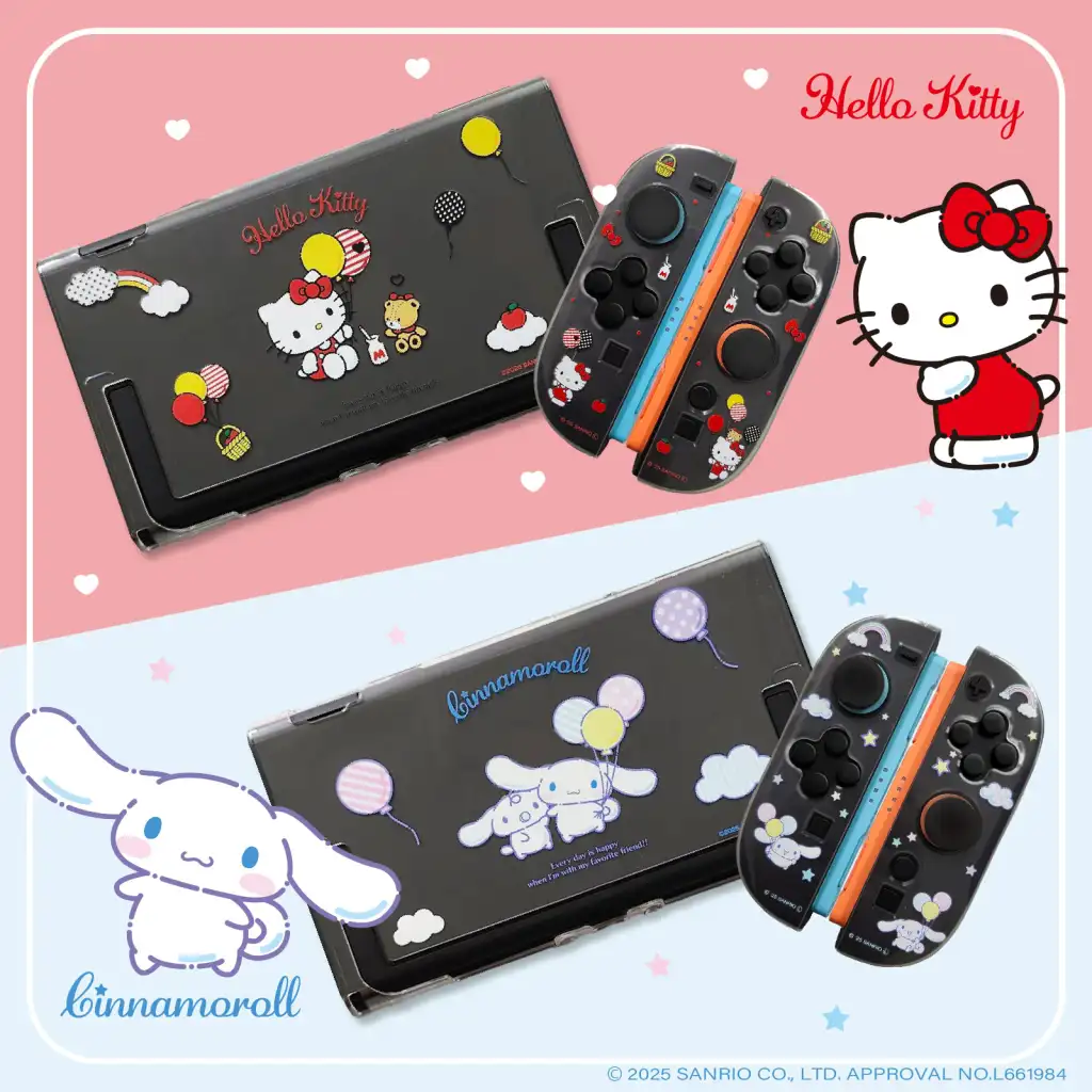 sanrio switch 2 clear case 3